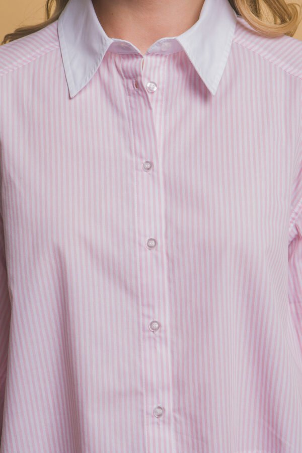 Blusa Cropped Rayas Azul y Blanco para Mujer - Image 28