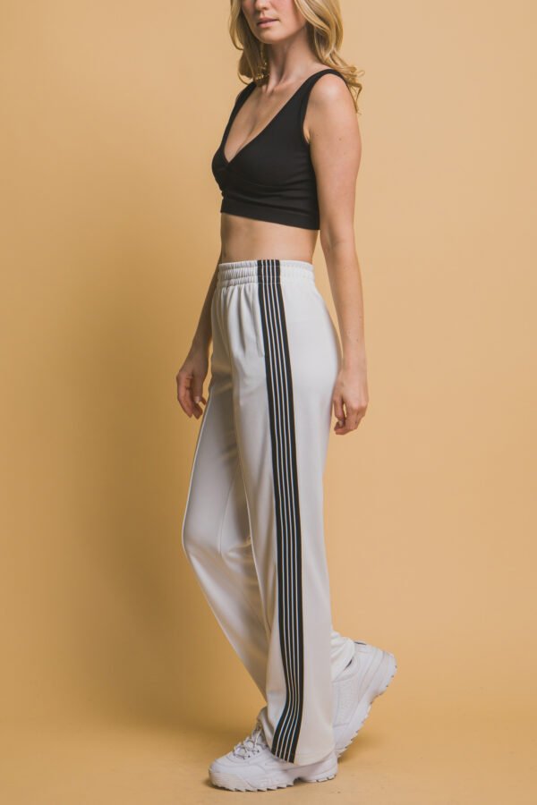 Blusa Cropped Rayas Azul y Blanco para Mujer - Image 9