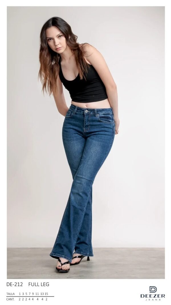 Pantalones de mezclilla Full Leg para mujer