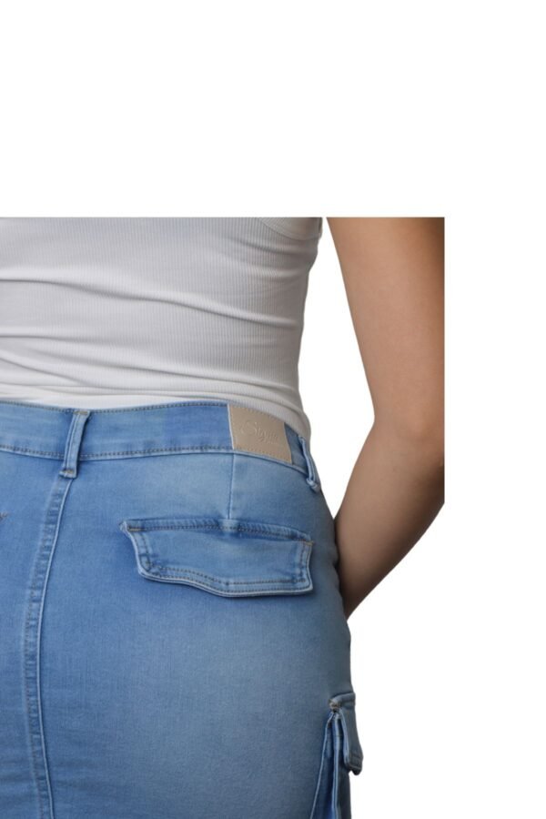 Falda cargo casual para mujer con bolsillos laterales - Image 6