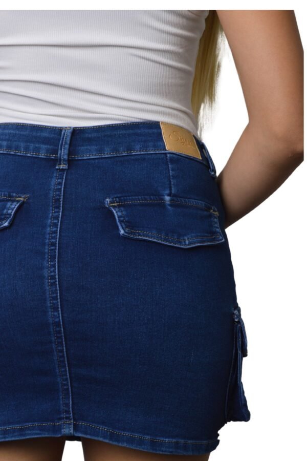 Falda cargo casual para mujer con bolsillos laterales - Image 10