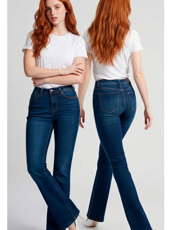 JEANS OL741 OLIVY