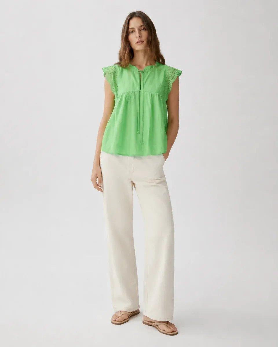 Blusa Rosa Con Bordado Y Lazo Al Cuello Para Mujer Estilo Romantico - Image 22