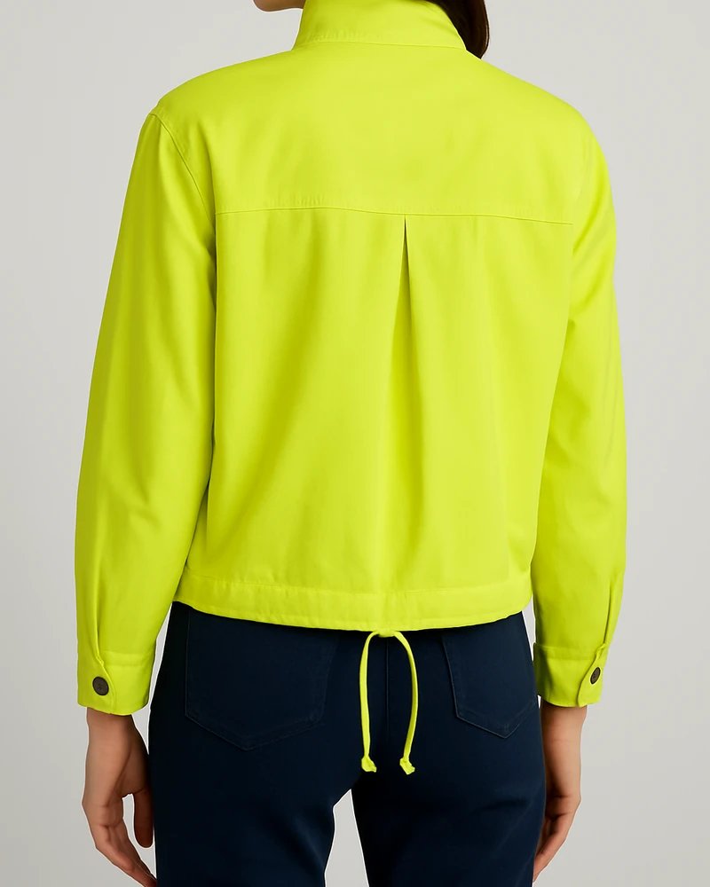 Chamarra Militar Neon para Mujer Estilo Field Jacket Moderna - Image 7