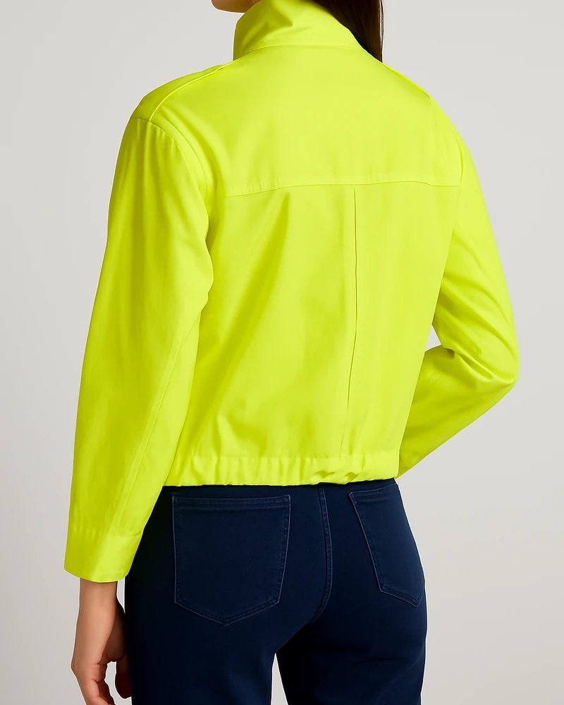 Chamarra Militar Neon para Mujer Estilo Field Jacket Moderna - Image 8