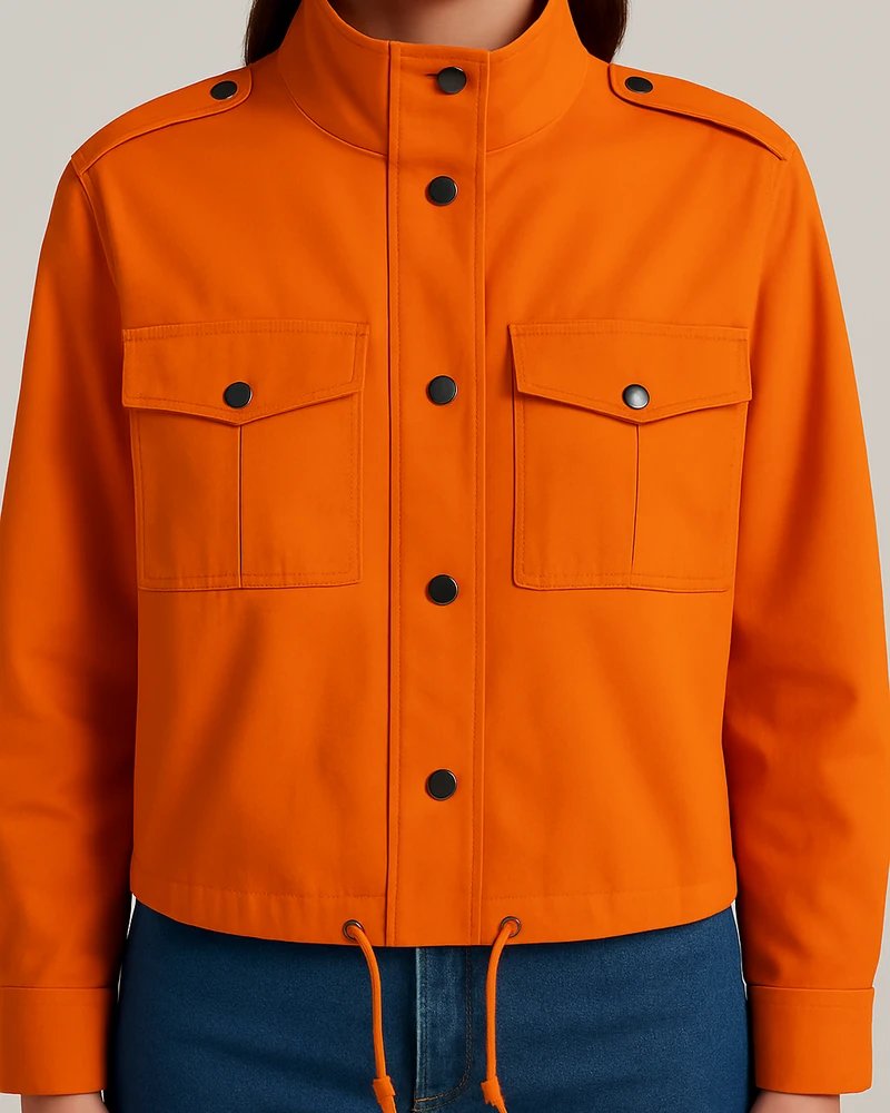 Chamarra Militar Neon para Mujer Estilo Field Jacket Moderna - Image 13