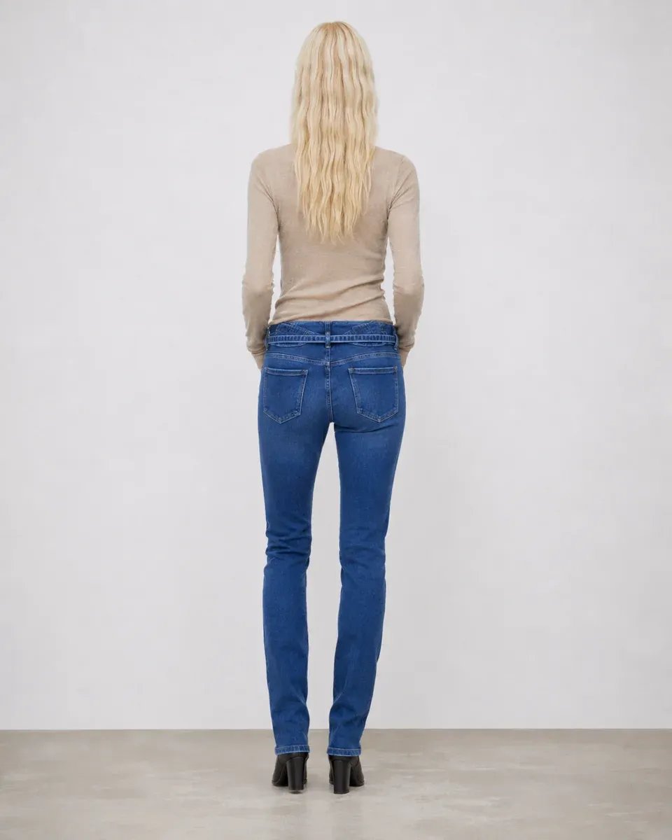 Jeans Ajustados Tiro Alto con Botones para Mujer Estilo Casual - Image 6