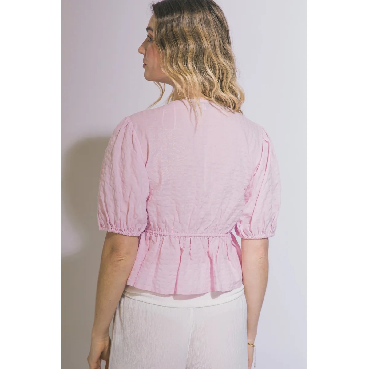 Blusa Bohemia Amarilla Con Bordados Y Lazos Para Mujer - Image 12