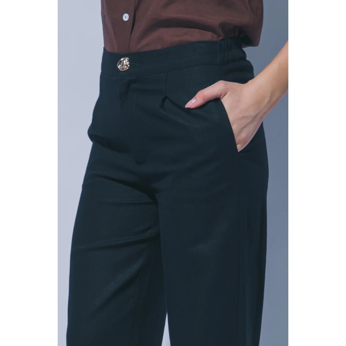 Pantalon Verde Esmeralda con Bolsillos Elastizado para Mujer - Image 9