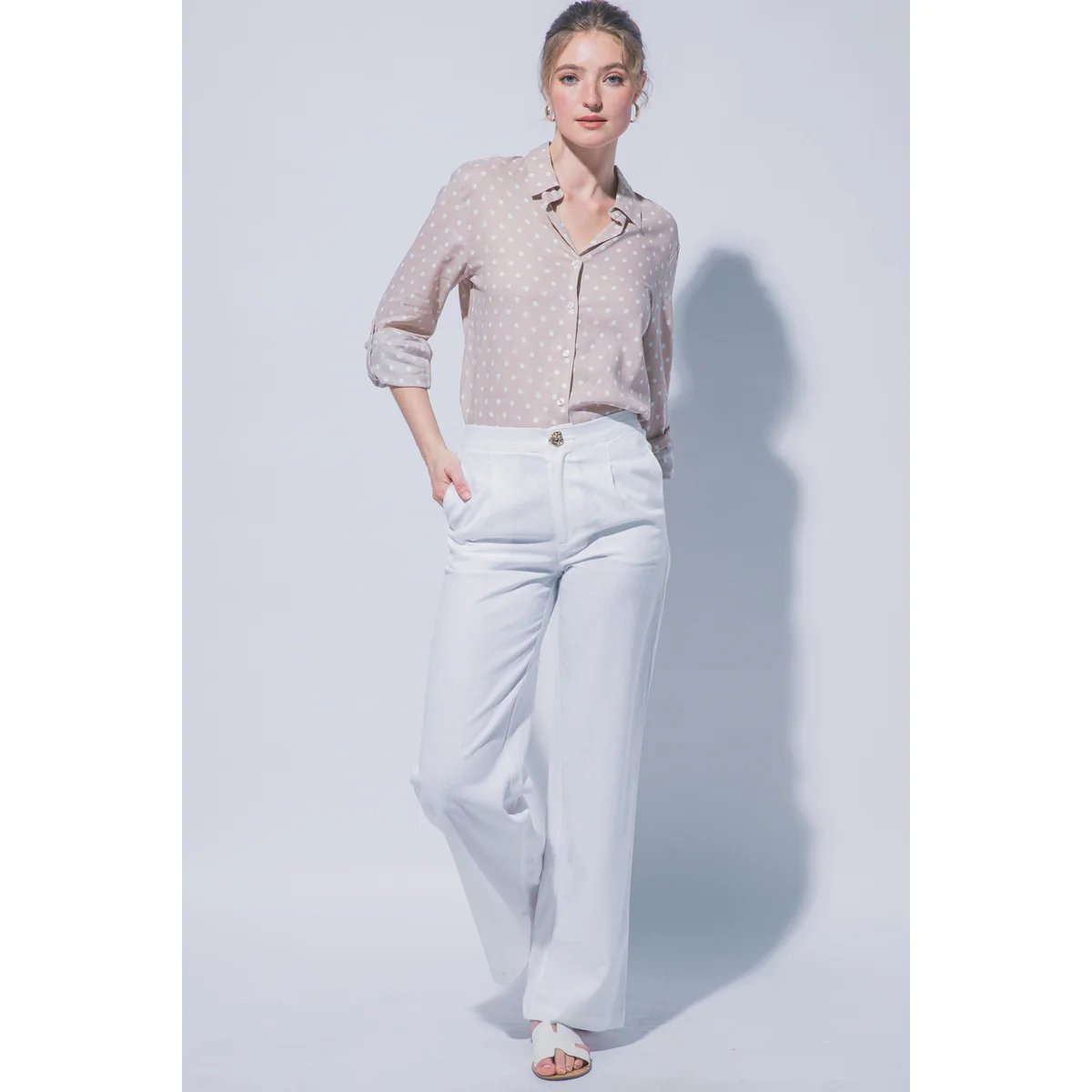 Pantalon Verde Esmeralda con Bolsillos Elastizado para Mujer - Image 14