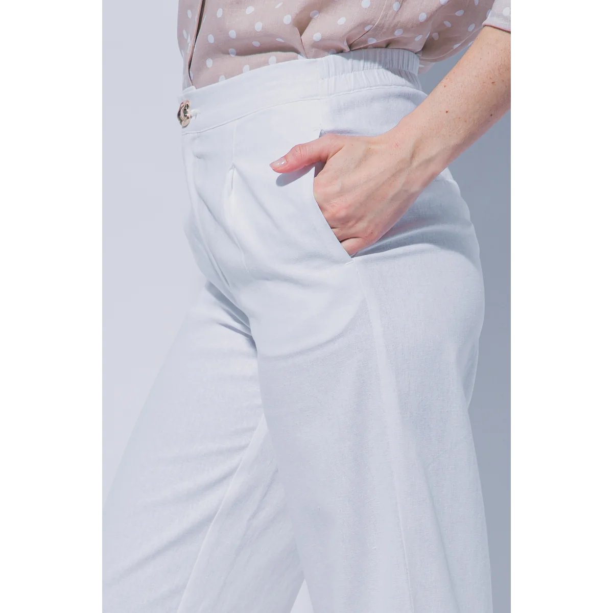 Pantalon Verde Esmeralda con Bolsillos Elastizado para Mujer - Image 16
