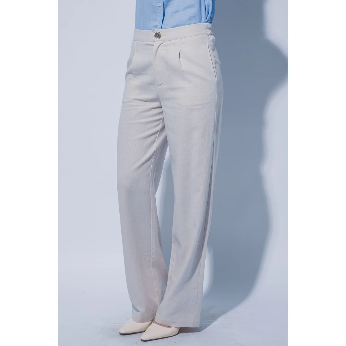 Pantalon Verde Esmeralda con Bolsillos Elastizado para Mujer - Image 24