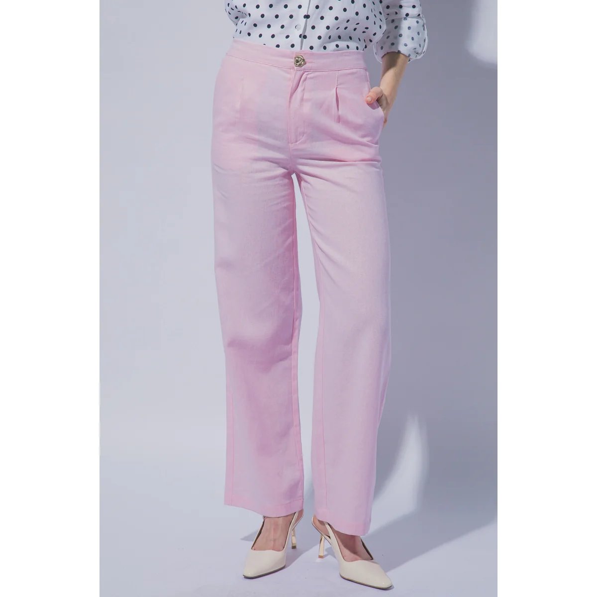 Pantalon Verde Esmeralda con Bolsillos Elastizado para Mujer - Image 30