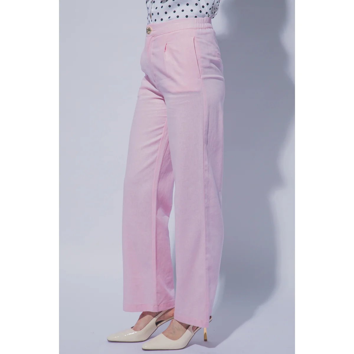 Pantalon Verde Esmeralda con Bolsillos Elastizado para Mujer - Image 31