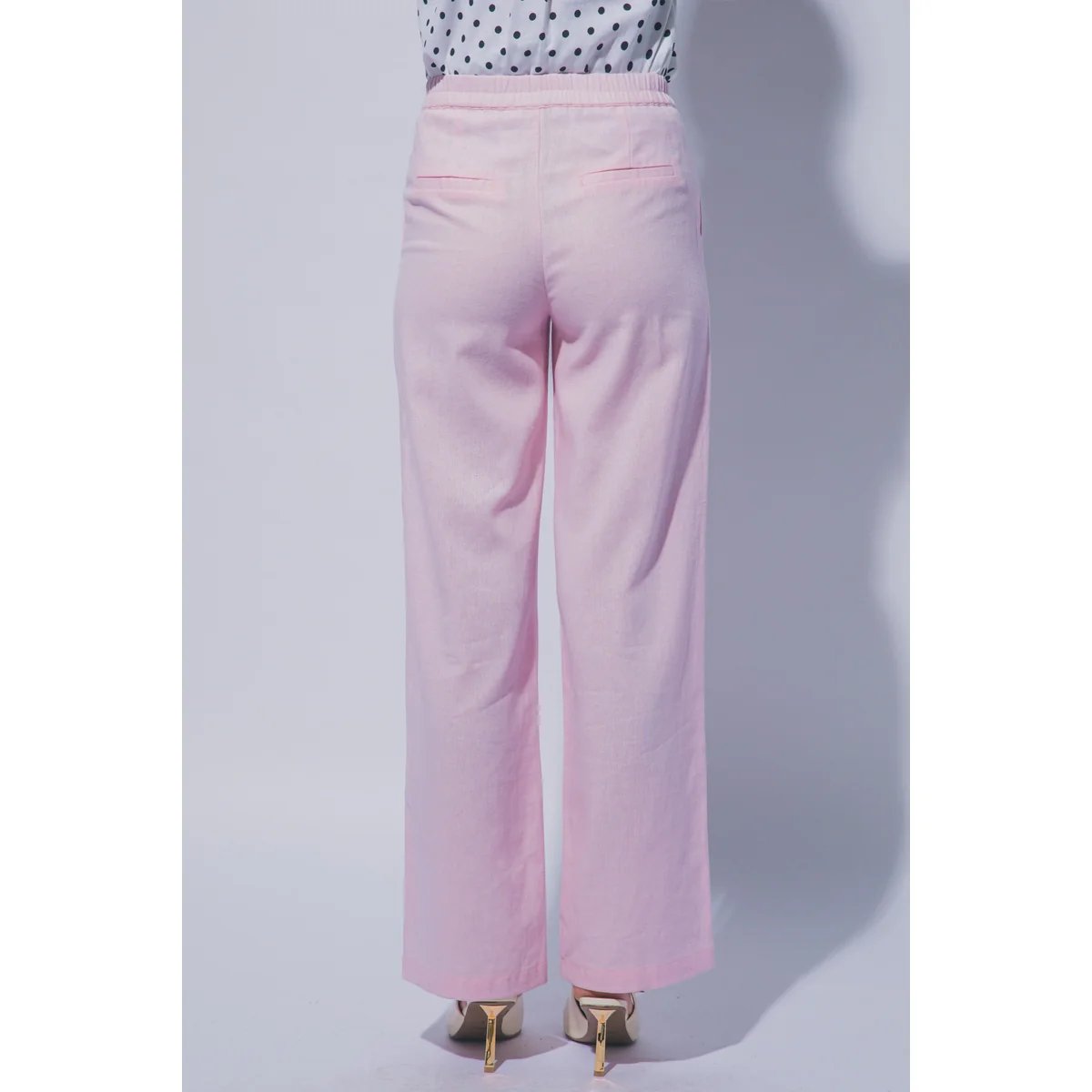 Pantalon Verde Esmeralda con Bolsillos Elastizado para Mujer - Image 32