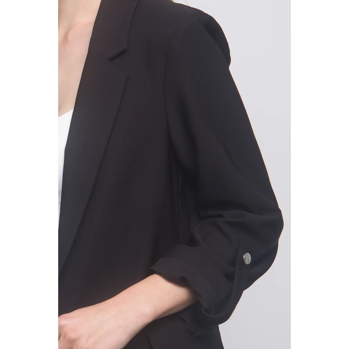 Blazer Rosa Pastel Oversize Elegante para Mujer Estilo Minimalista - Image 9