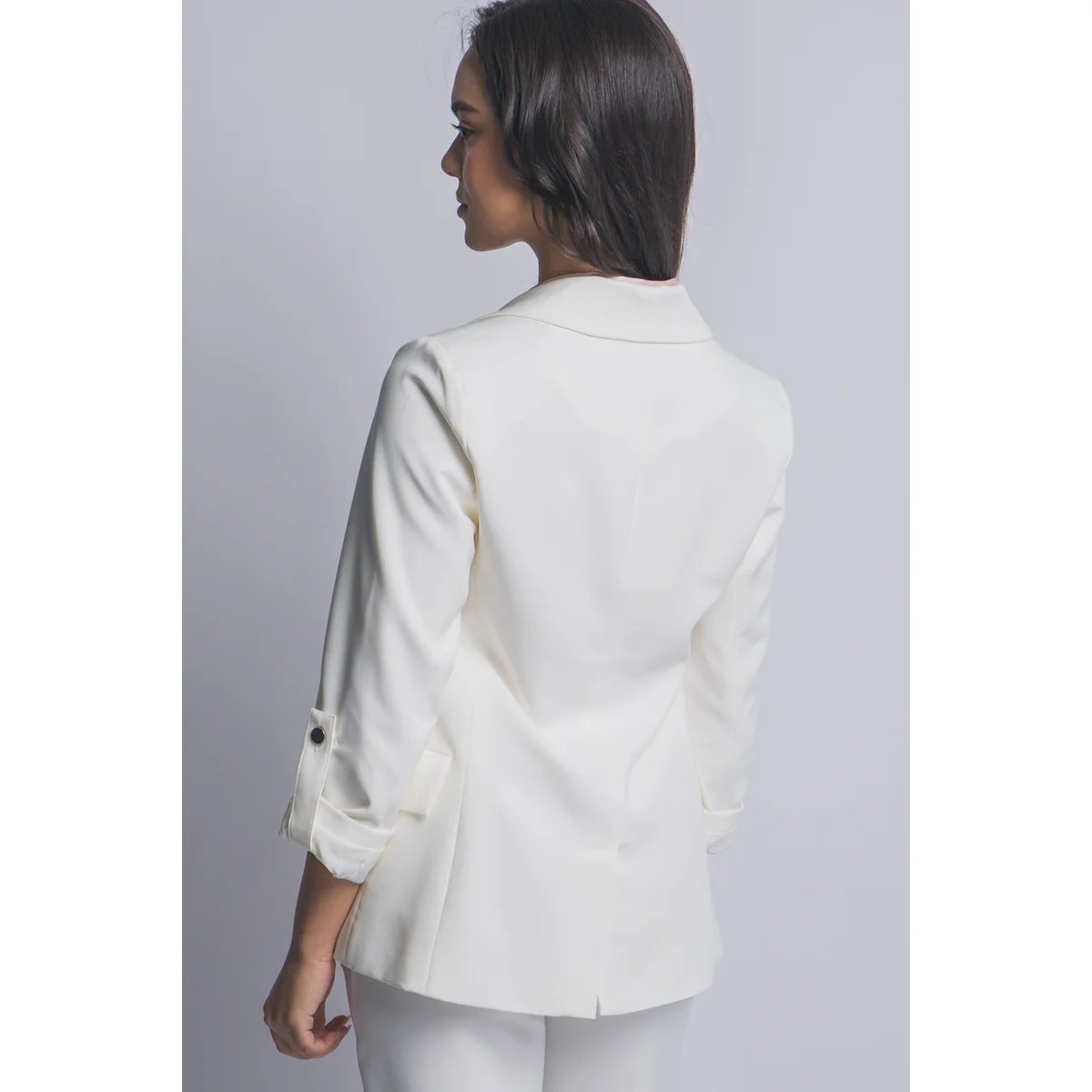 Blazer Rosa Pastel Oversize Elegante para Mujer Estilo Minimalista - Image 12
