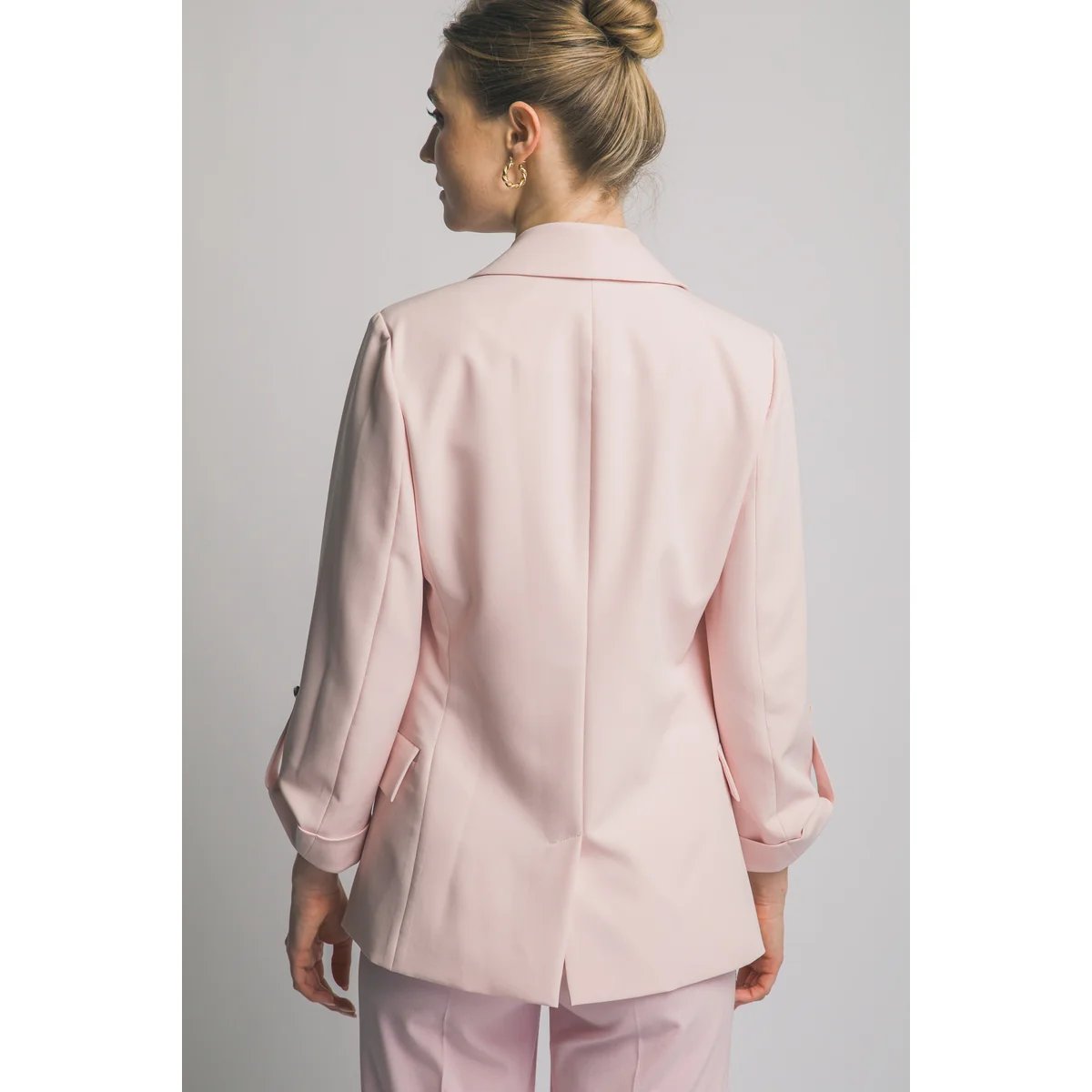 Blazer Rosa Pastel Oversize Elegante para Mujer Estilo Minimalista - Image 28