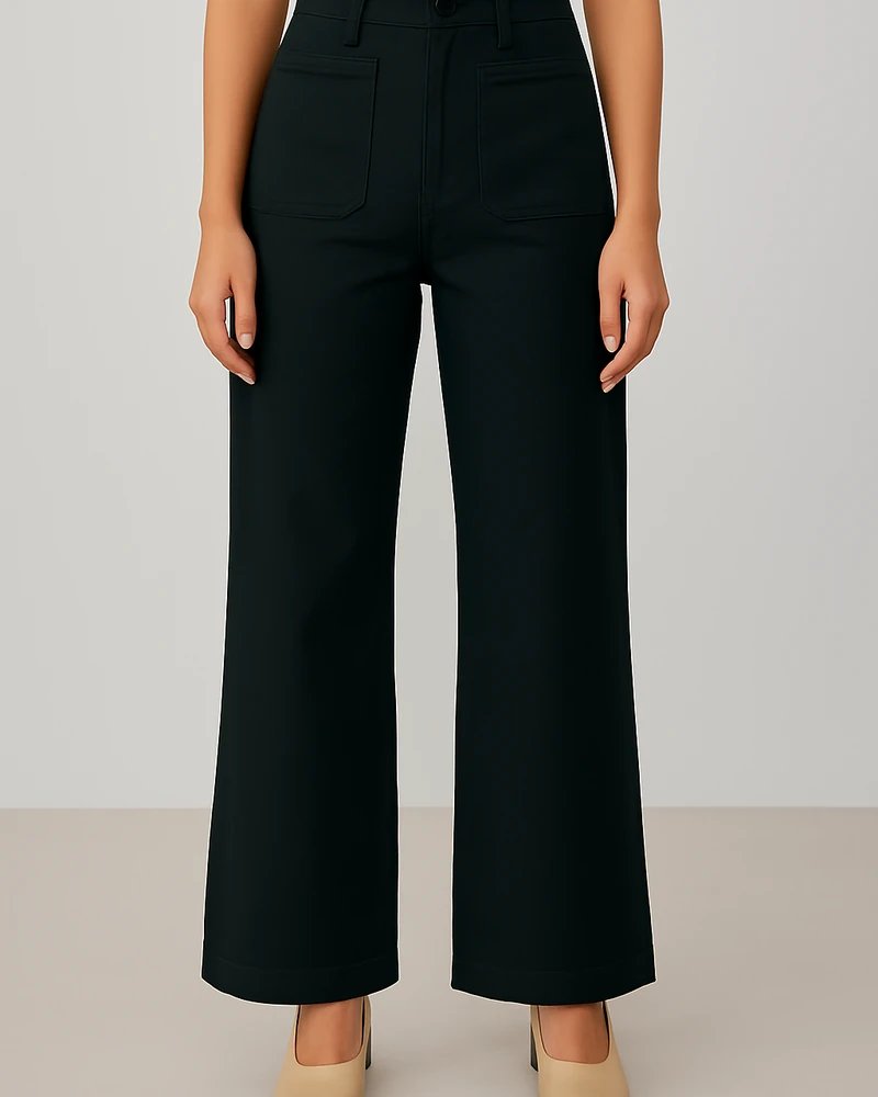 Pantalón Wide Leg de Tiro Alto Elegante para Mujer - Image 6