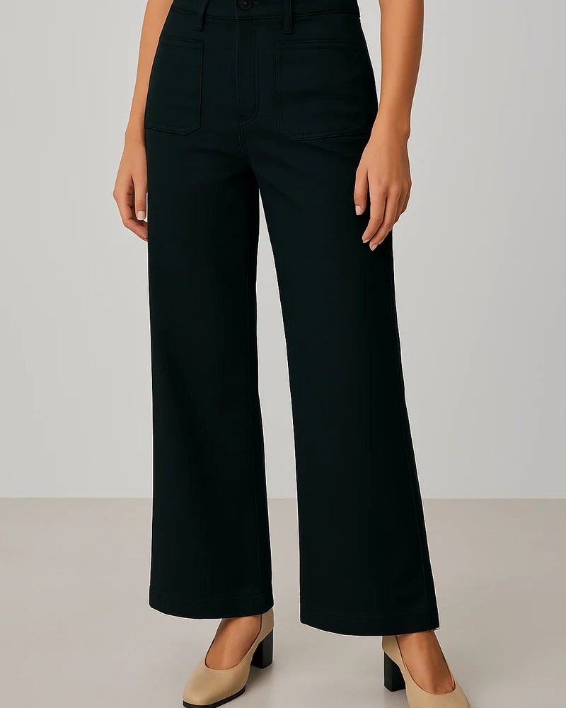 Pantalón Wide Leg de Tiro Alto Elegante para Mujer - Image 8