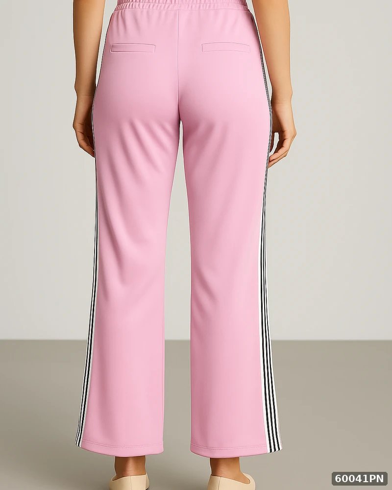 Pantalon Deportivo Elegante Blanco con Franjas Laterales para Mujer - Image 15