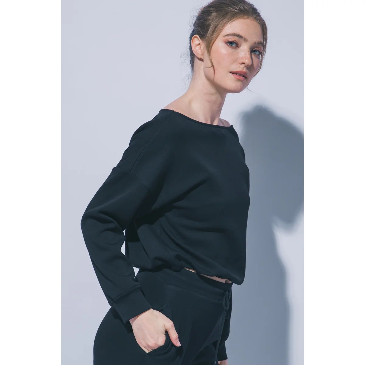 Sudadera Oversize Blanca con Cordón Ajustable para Mujer - Image 4