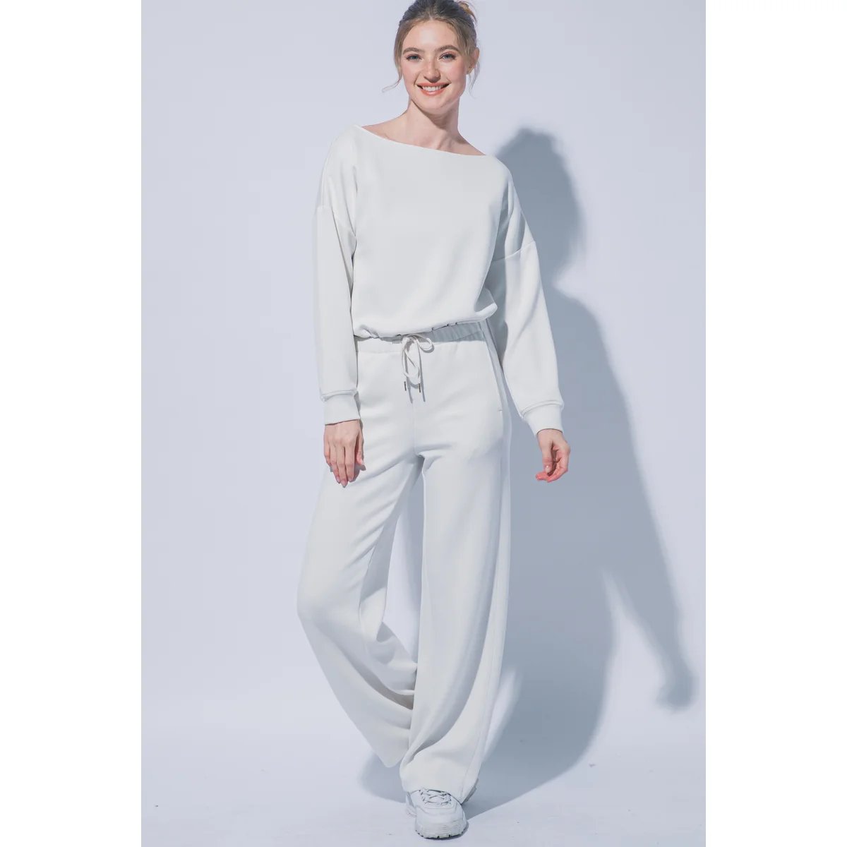 Sudadera Oversize Blanca con Cordón Ajustable para Mujer - Image 49
