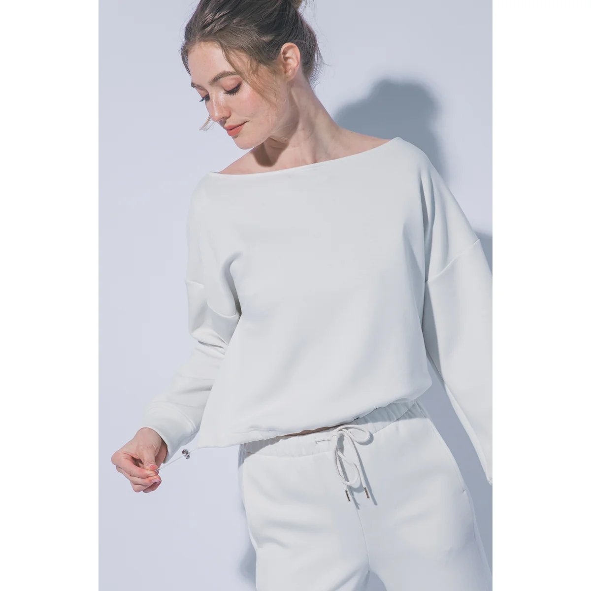 Sudadera Oversize Blanca con Cordón Ajustable para Mujer - Image 50
