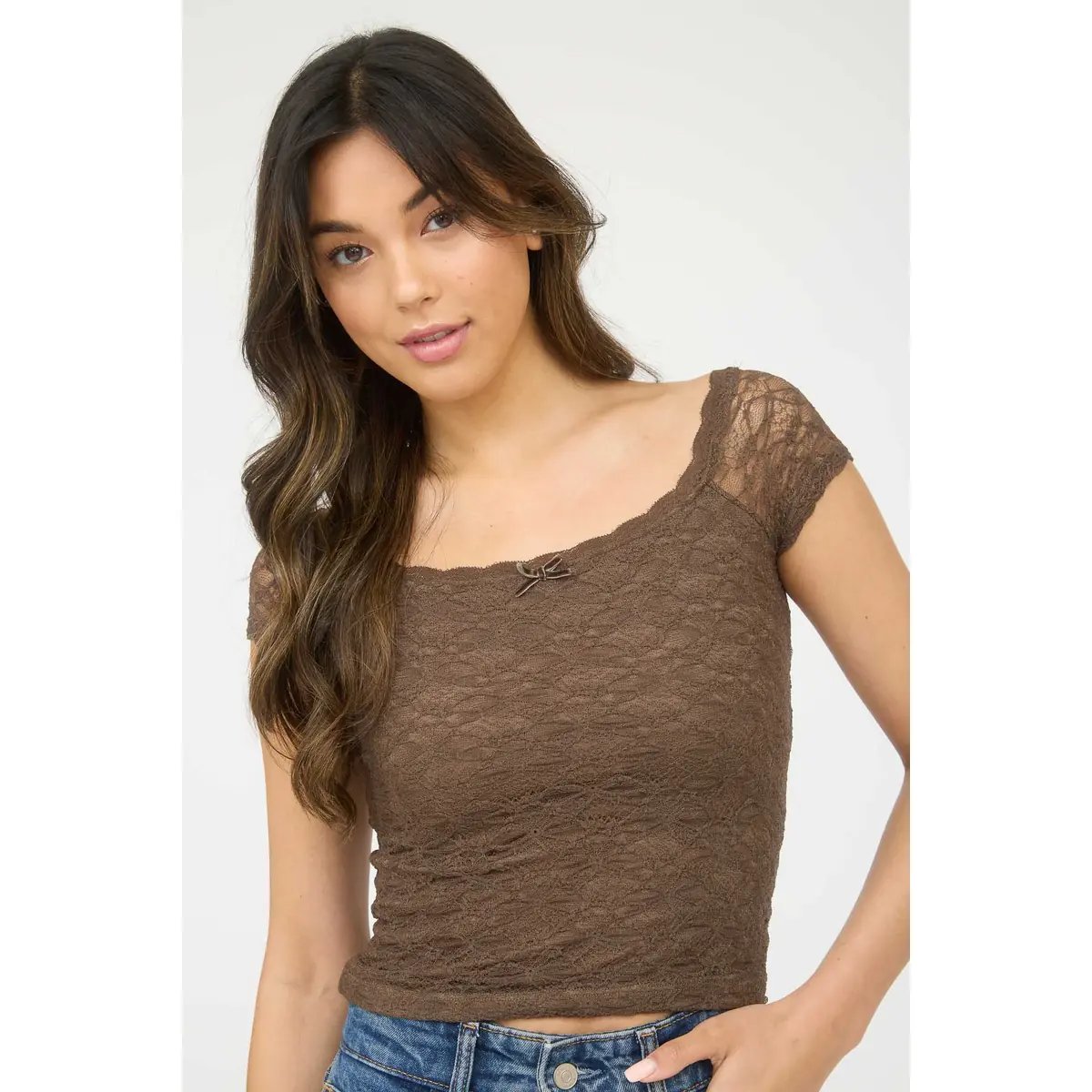 Blusa Off Shoulder de Encaje Romántica y Elegante para Mujer - Image 16