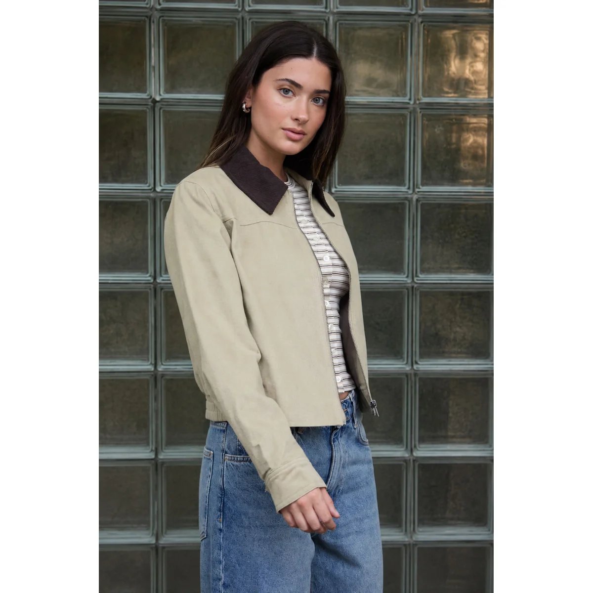 Blusa Listrada con Botones Estilo Casual Chic para Mujer - Image 4