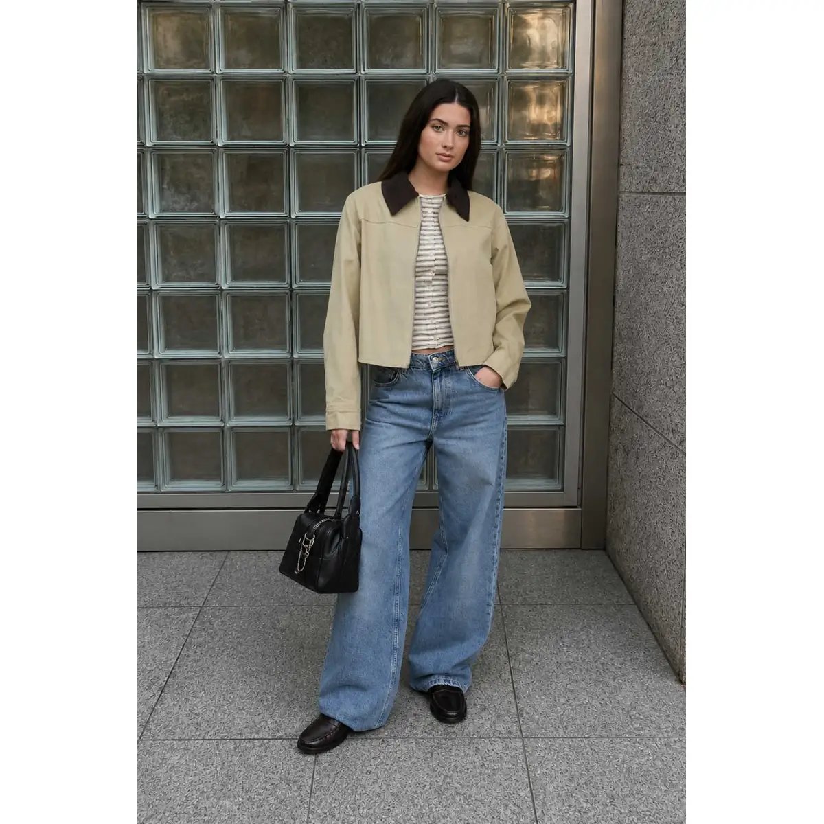Blusa Listrada con Botones Estilo Casual Chic para Mujer - Image 8