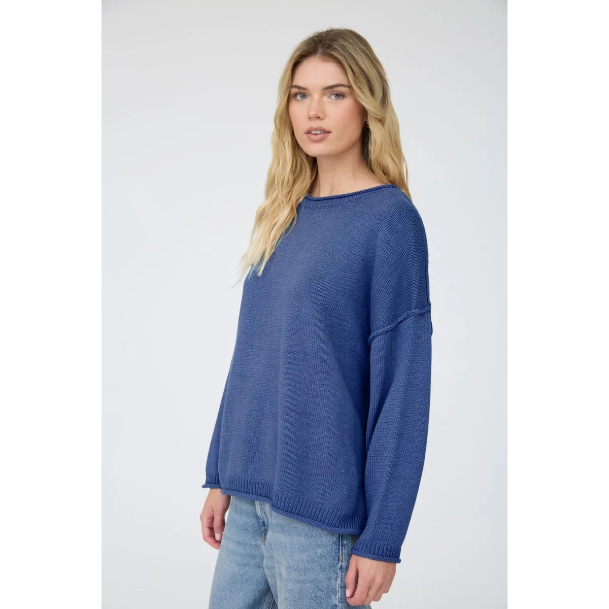 Suéter Oversize de Punto Acanalado Color Chocolate para Mujer - Image 22