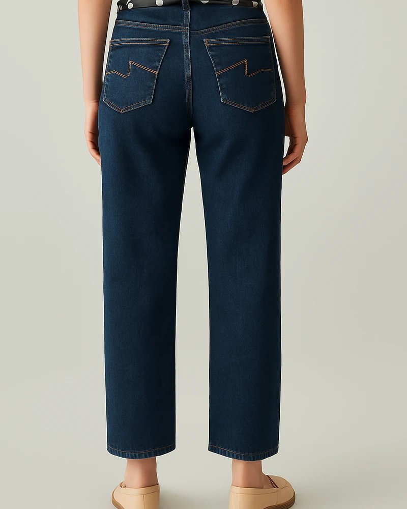 Jeans Wide Leg de Tiro Alto con Roturas para Mujer - vista 7