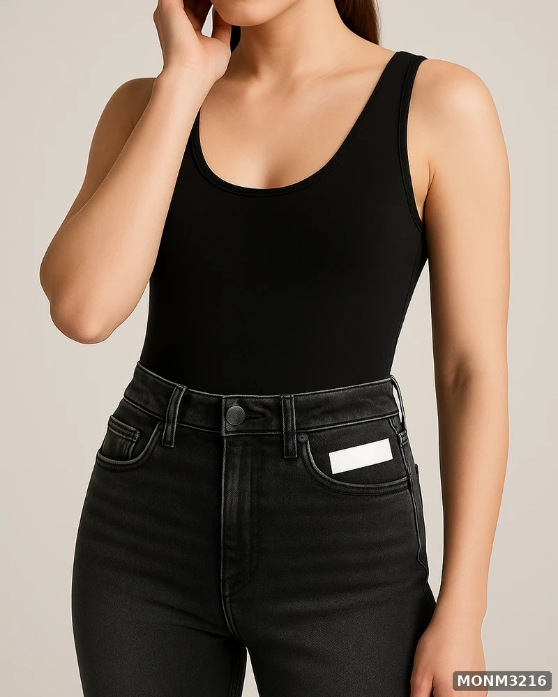 Jeans Mom Fit Lavado Oscuro de Tiro Alto para Mujer - vista 2