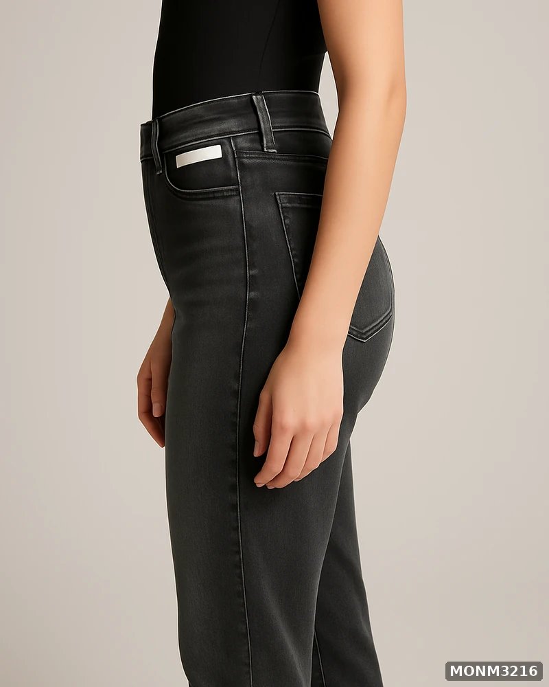 Jeans Mom Fit Lavado Oscuro de Tiro Alto para Mujer - vista 5