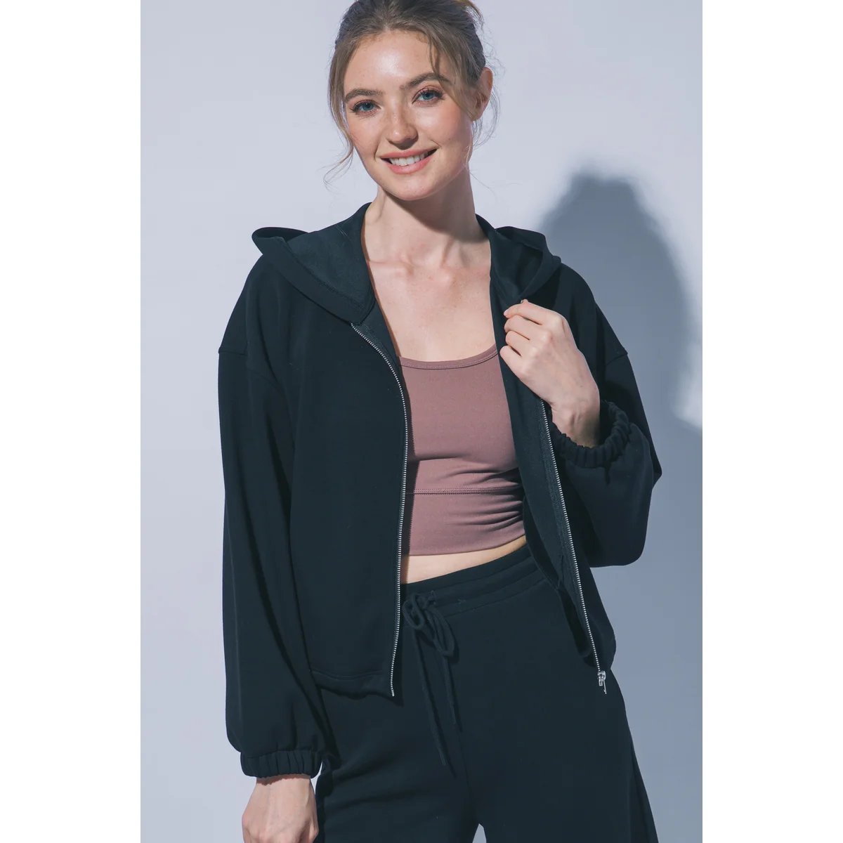 Sudadera Casual Oversize con Cordón Ajustable en la Cintura para Mujer - vista 7
