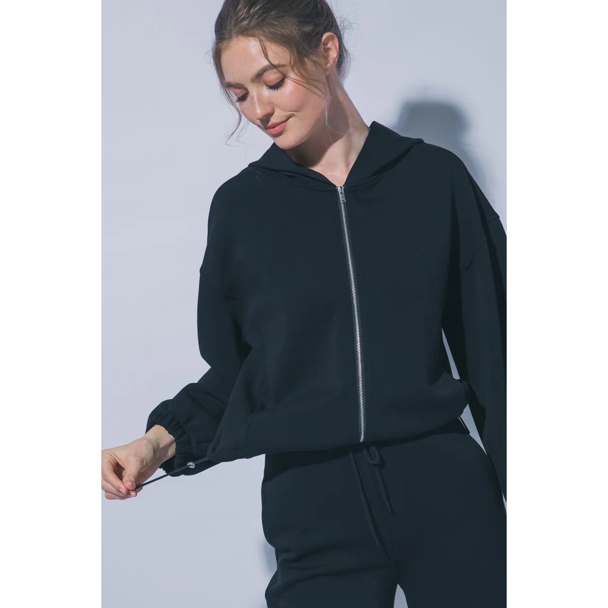Sudadera Casual Oversize con Cordón Ajustable en la Cintura para Mujer - vista 9