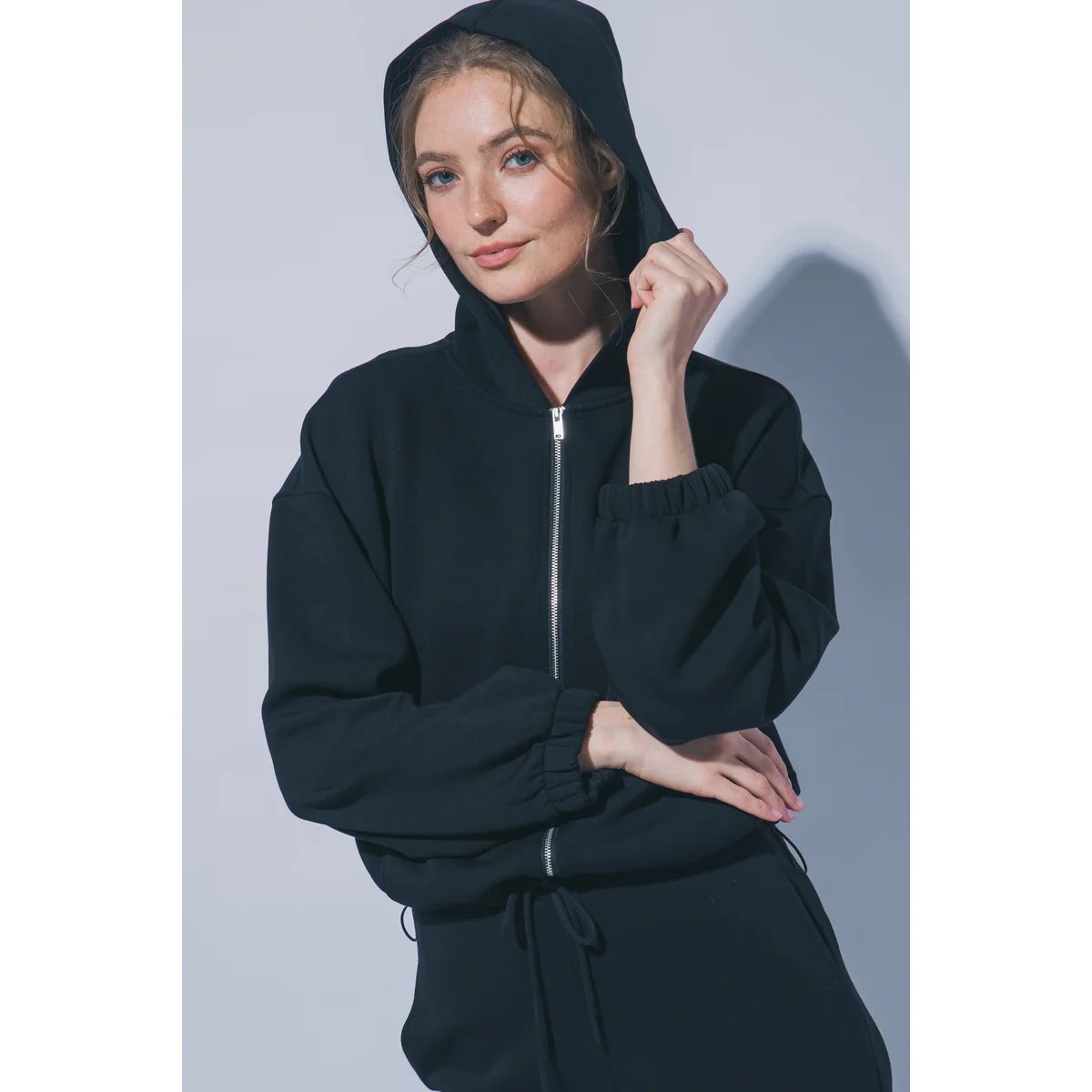 Sudadera Casual Oversize con Cordón Ajustable en la Cintura para Mujer - vista 10