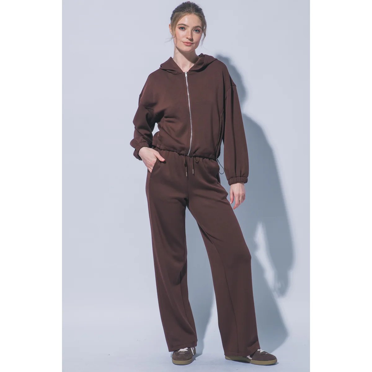 Sudadera Casual Oversize con Cordón Ajustable en la Cintura para Mujer - vista 15