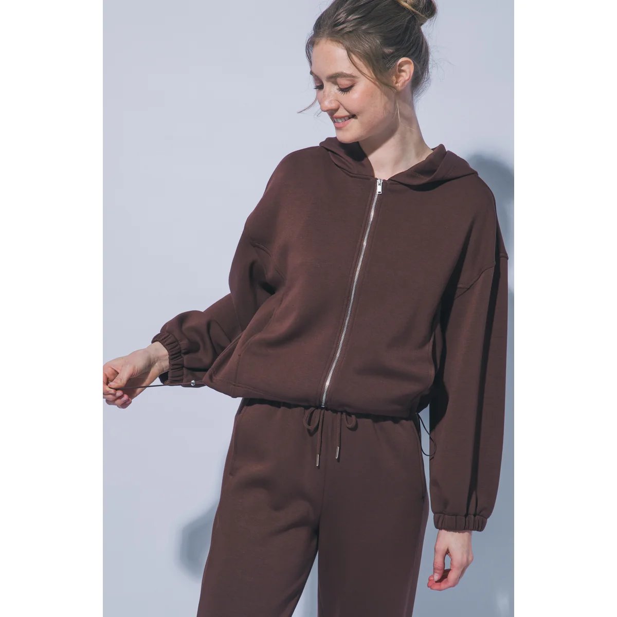 Sudadera Casual Oversize con Cordón Ajustable en la Cintura para Mujer - vista 17