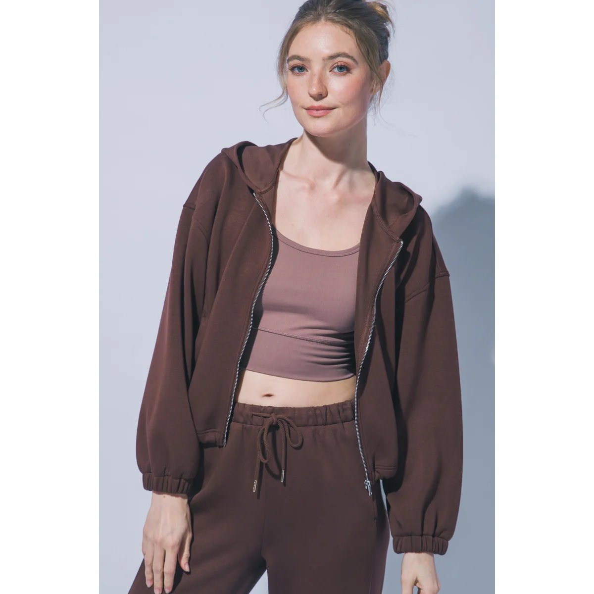 Sudadera Casual Oversize con Cordón Ajustable en la Cintura para Mujer - vista 18