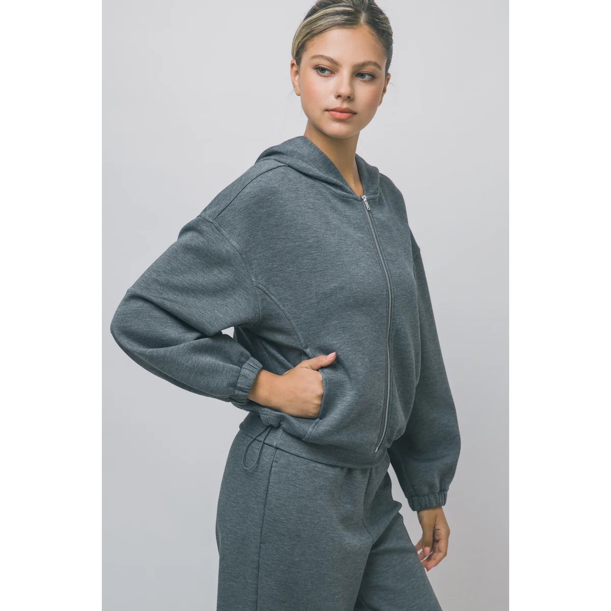 Sudadera Casual Oversize con Cordón Ajustable en la Cintura para Mujer - vista 23