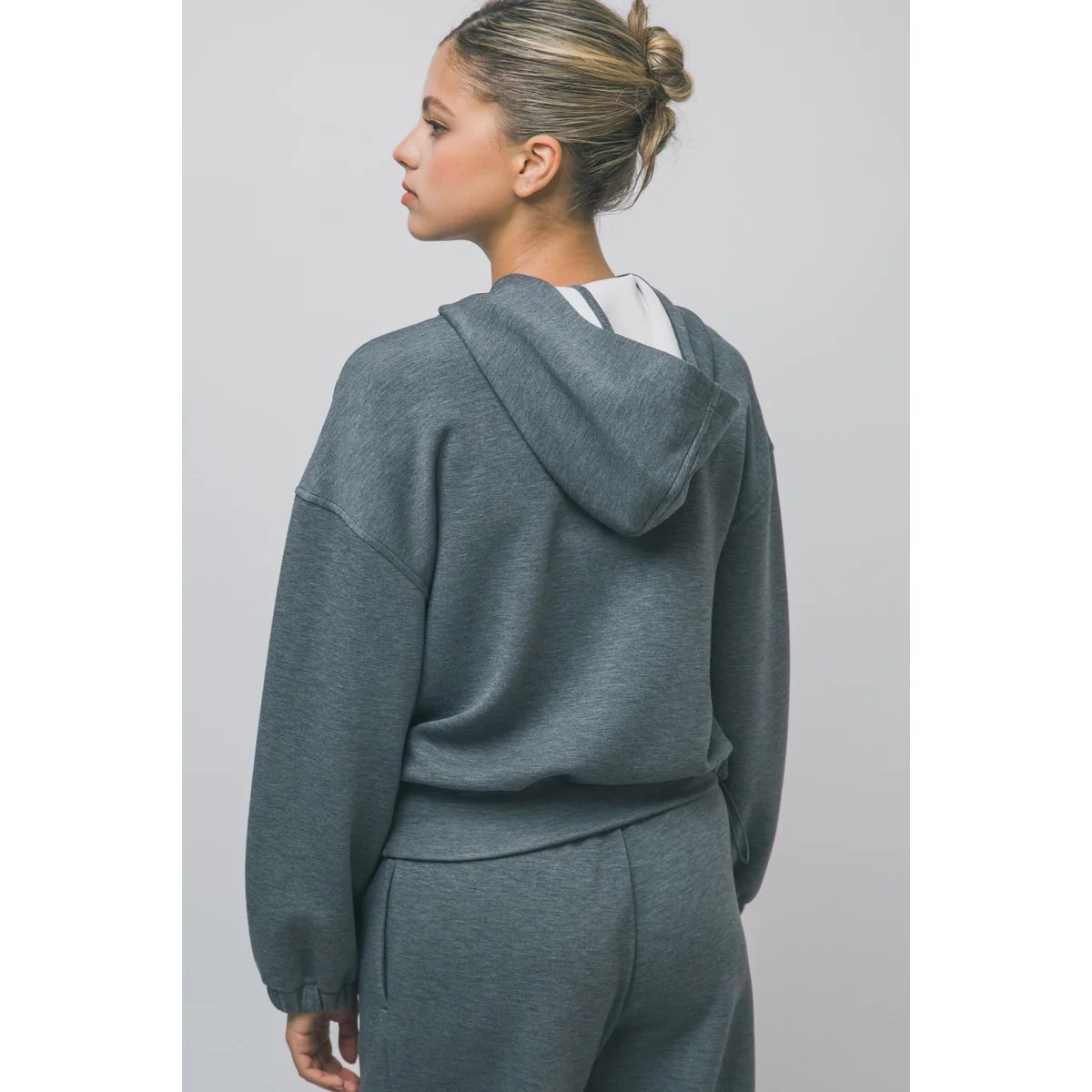 Sudadera Casual Oversize con Cordón Ajustable en la Cintura para Mujer - vista 24