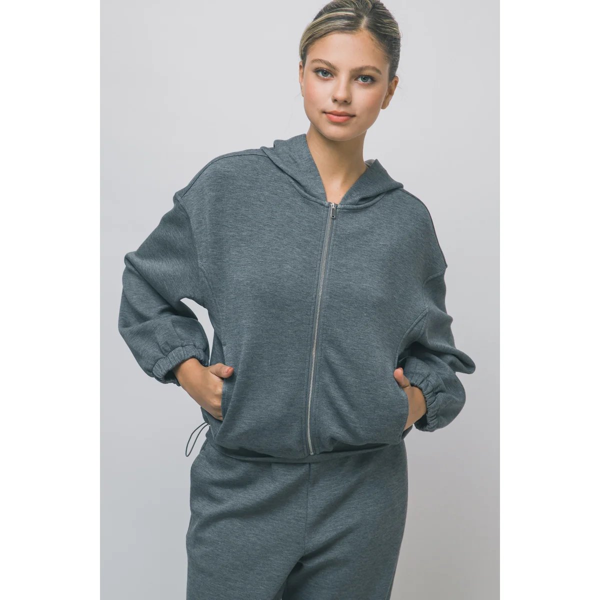 Sudadera Casual Oversize con Cordón Ajustable en la Cintura para Mujer - vista 27