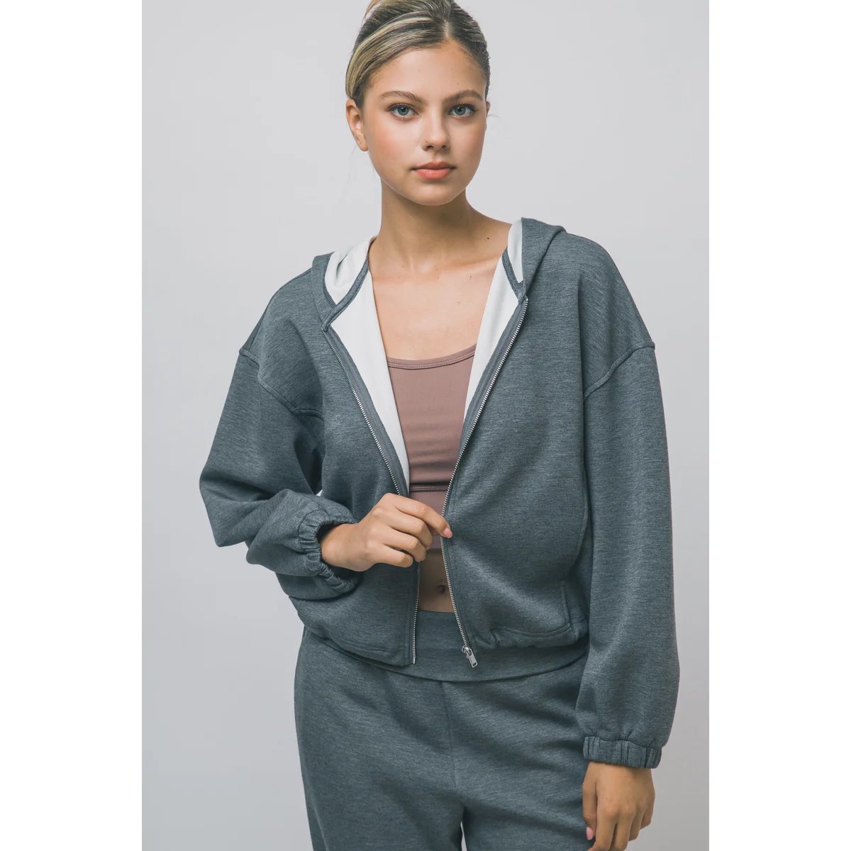 Sudadera Casual Oversize con Cordón Ajustable en la Cintura para Mujer - vista 28