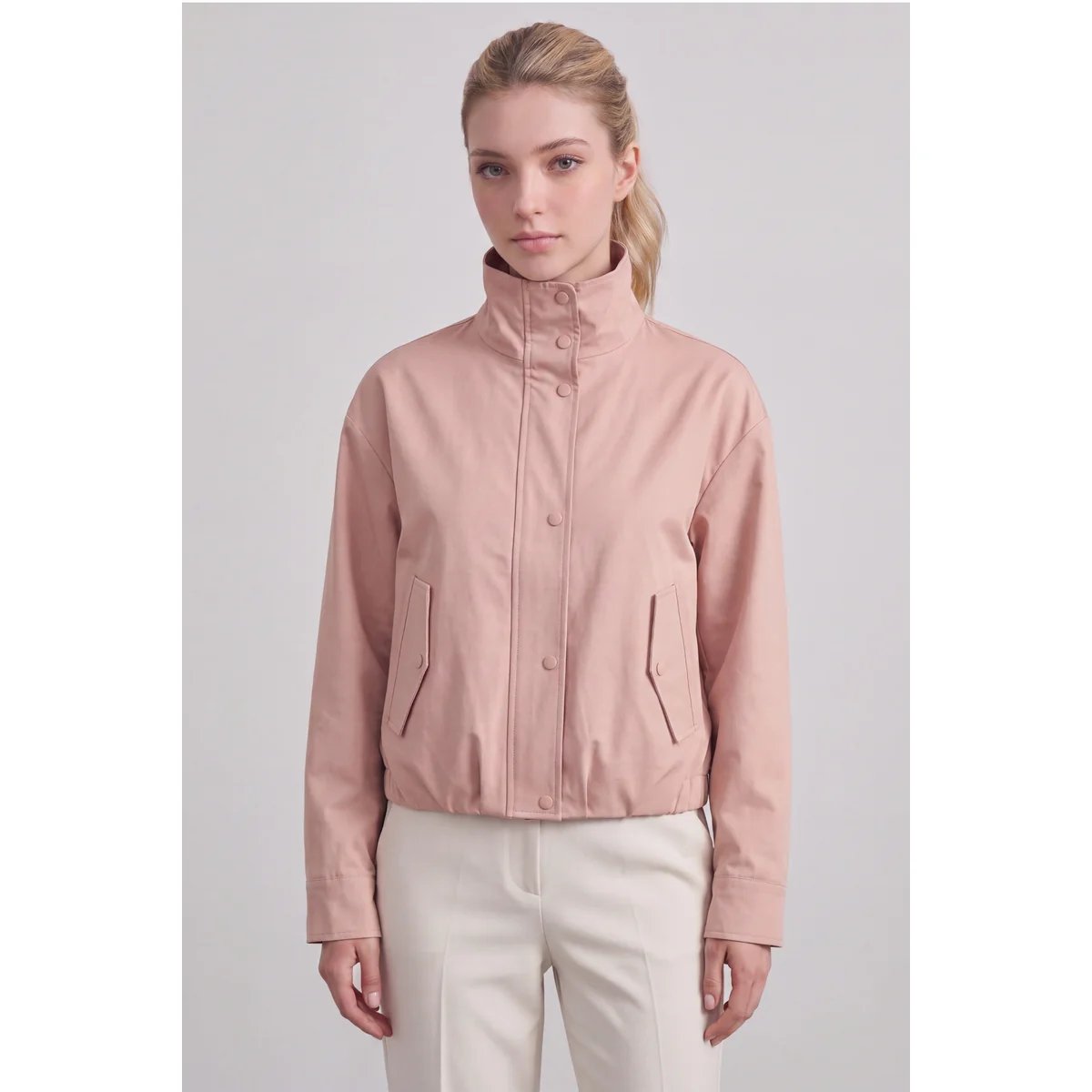 Chamarra Bomber Rosa para Mujer Estilo Moderno y Elegante - vista 15