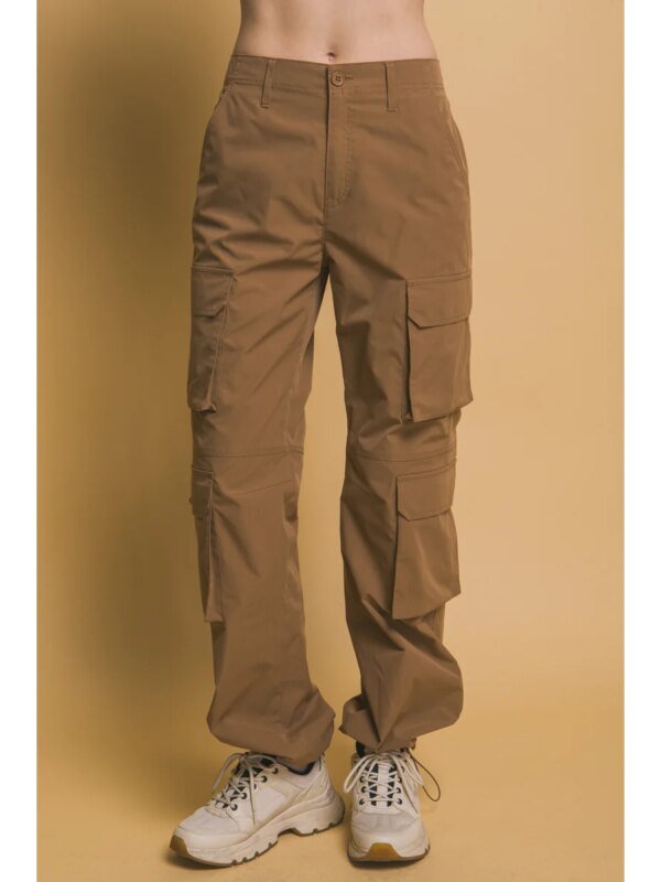 Pantalon Cargo Holgado con Multiples Bolsillos Estilo Urbano para Mujer